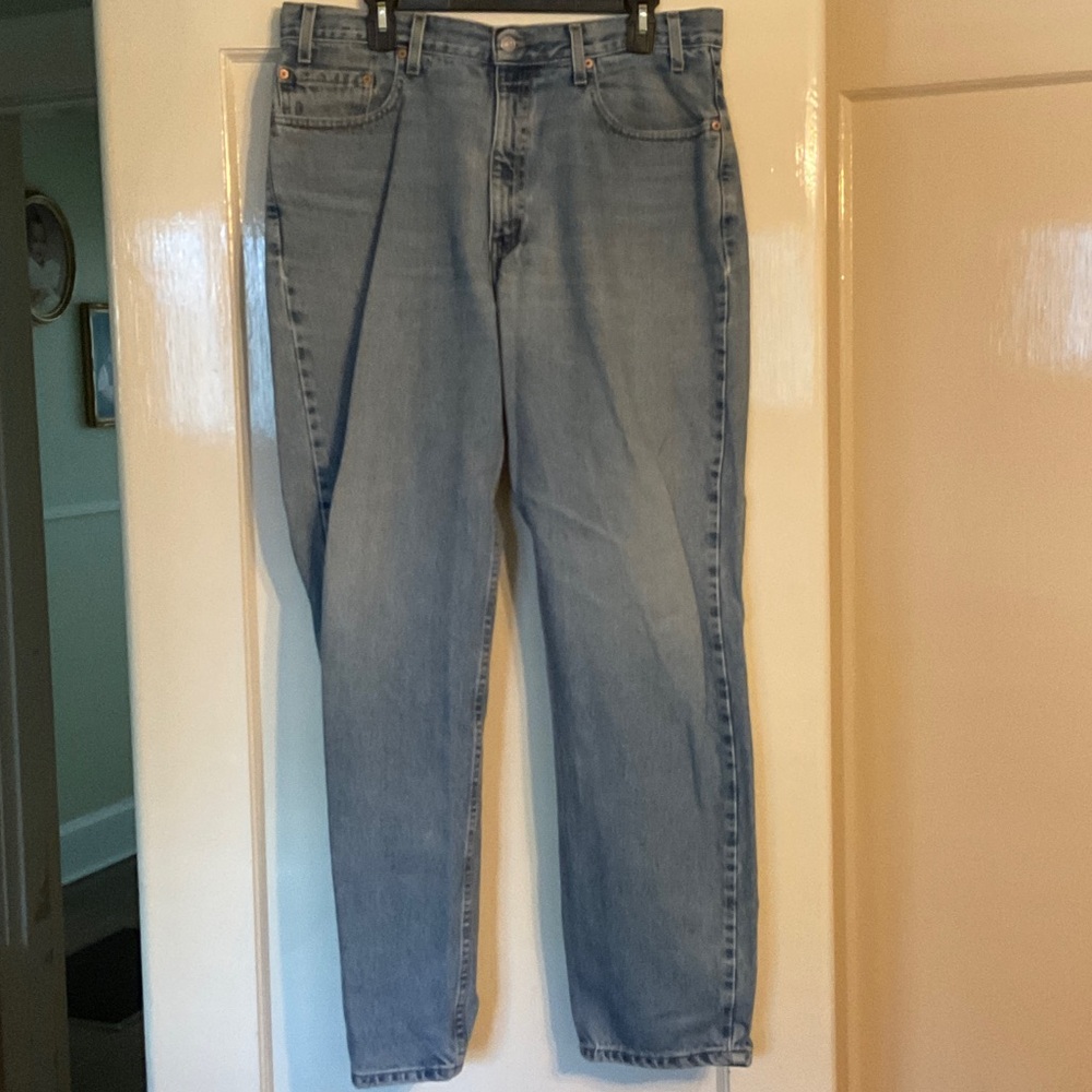 Levi's Light Blue Straight Men's 550 Jeans, 36 x 32”